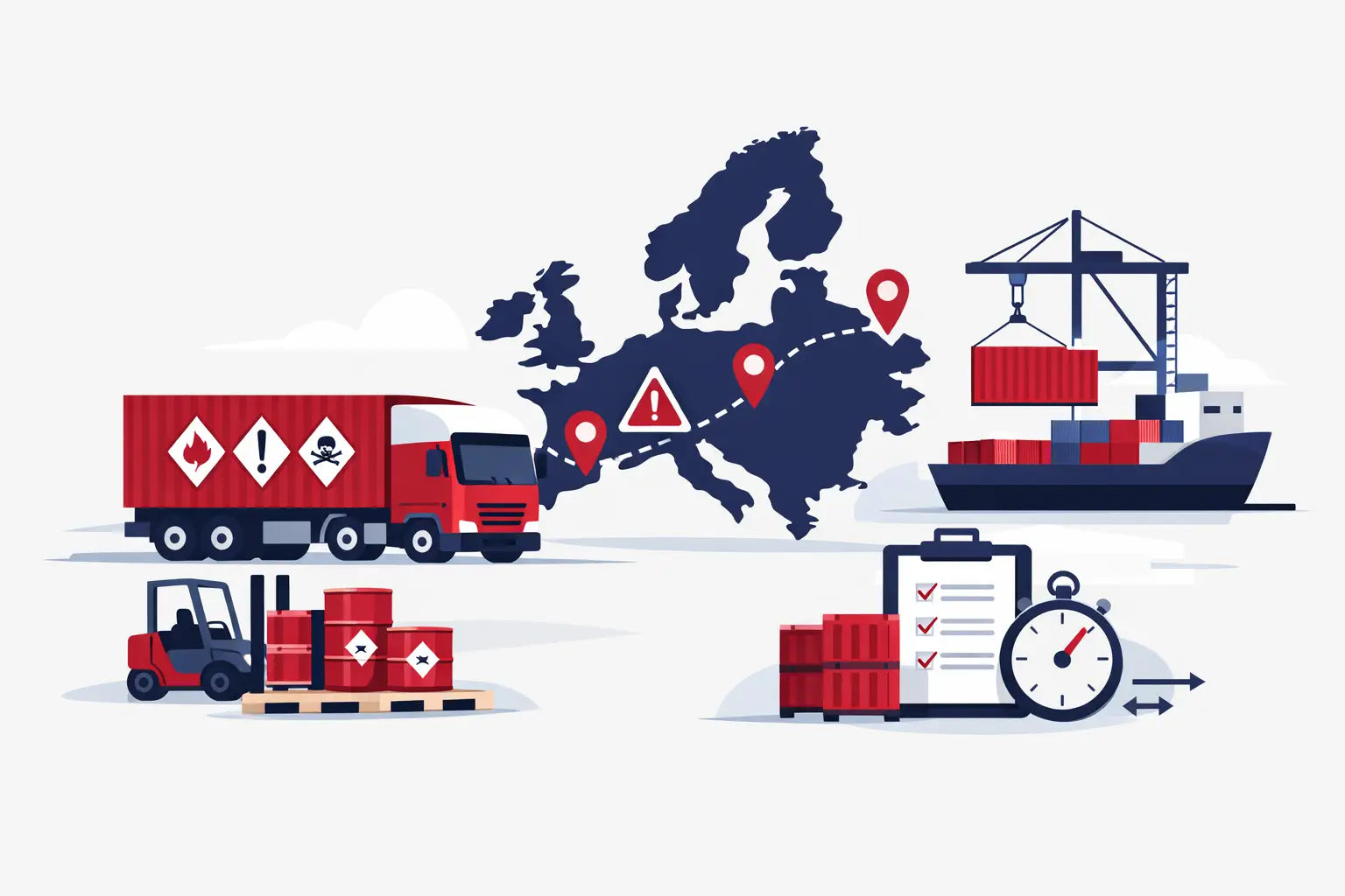 Gefahrguttransport beauftragen ohne Umwege