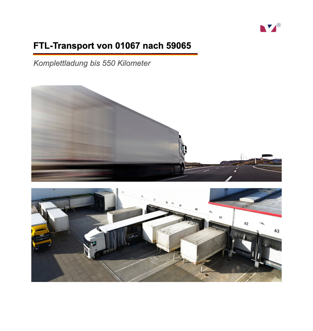Komplettladung FTL-Transport Dresden ↔ Hamm – FTL-Spedition