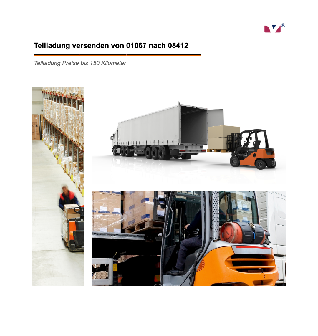 Teilladung LTL-Transport in der nähe Dresden ↔ Werdau