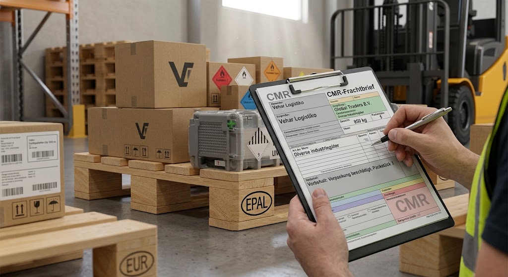 CMR-Frachtbrief für internationale Lkw-Transporte
