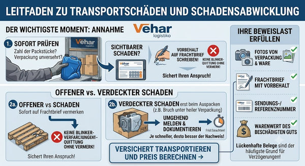 Transportschaden richtig reklamieren – Schritt für Schritt