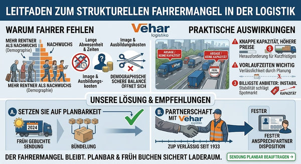 Fahrermangel im Güterverkehr – Ursachen und Folgen