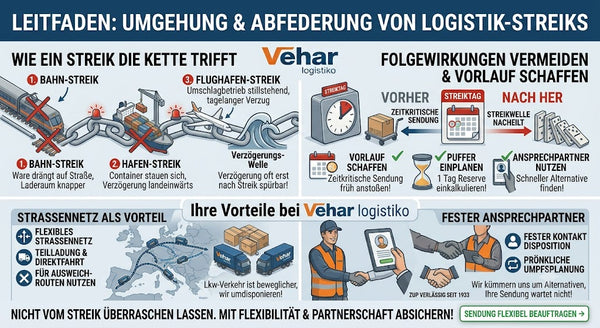 Wenn die Logistik streikt – Auswirkungen auf Ihre Sendung
