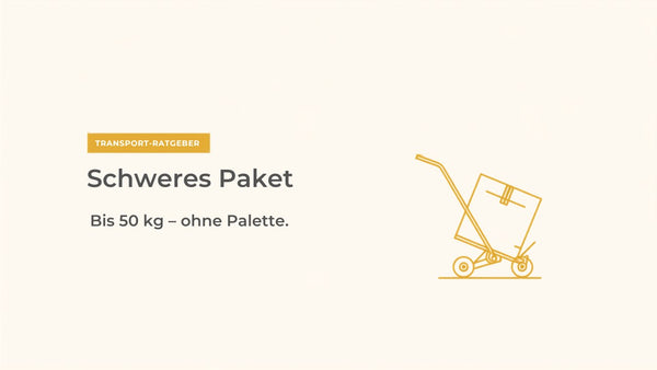 Schweres Paket über 31,5 kg versenden: wenn der Paketdienst aufhört