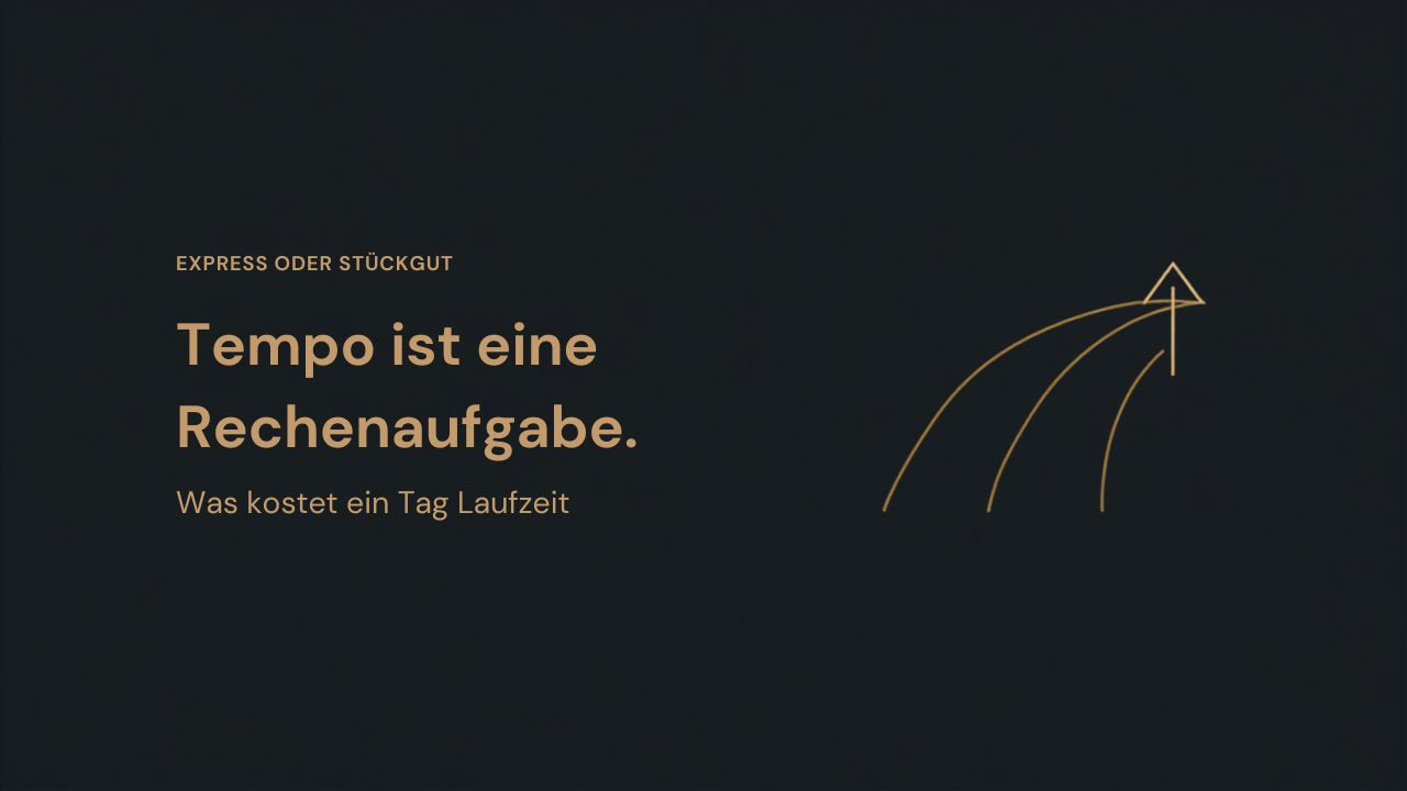 Entscheidung zwischen günstigem Stückgut und schneller Direktfahrt – Tempo als Strategiefrage bei Vehar logistiko