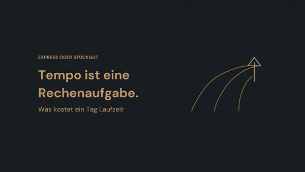 Express statt Stückgut: wann sich Tempo wirklich rechnet