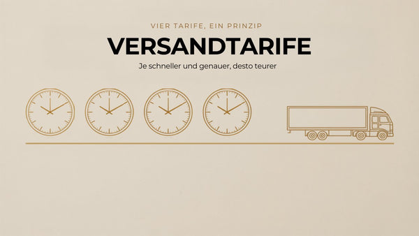 Die Vehar-Versandtarife: classic, point-D/C, dynamic und express erklärt