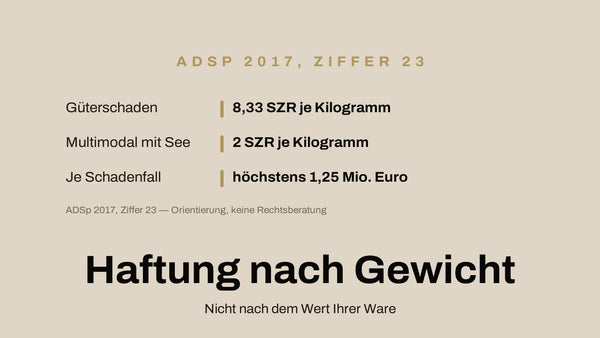 ADSp 2017 – was die Speditionsbedingungen für den Versender bedeuten
