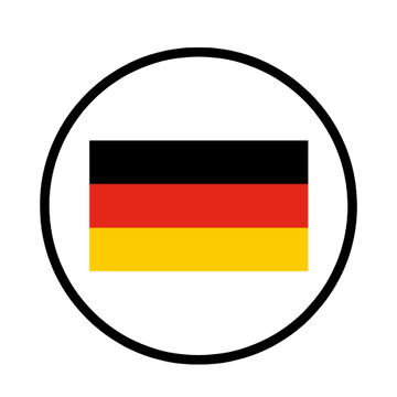 Flagge von Deutschland – Zentrale Spedition