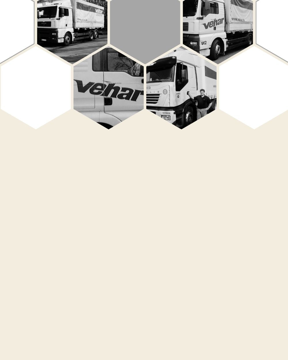 Internationale 12-Tonnen-LKW von Vehar logistiko im Einsatz