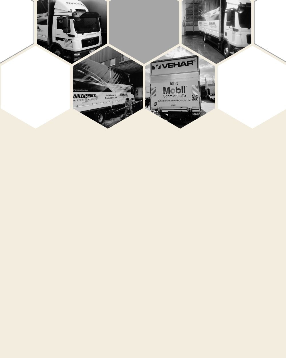 12-Tonnen-LKW-Flotte von Vehar logistiko im Einsatz
