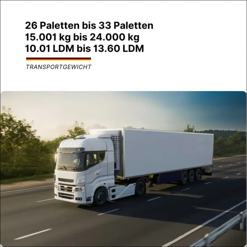 Komplettladung FTL-Transport für große Sendungen – direkte Lieferung ohne Umladung