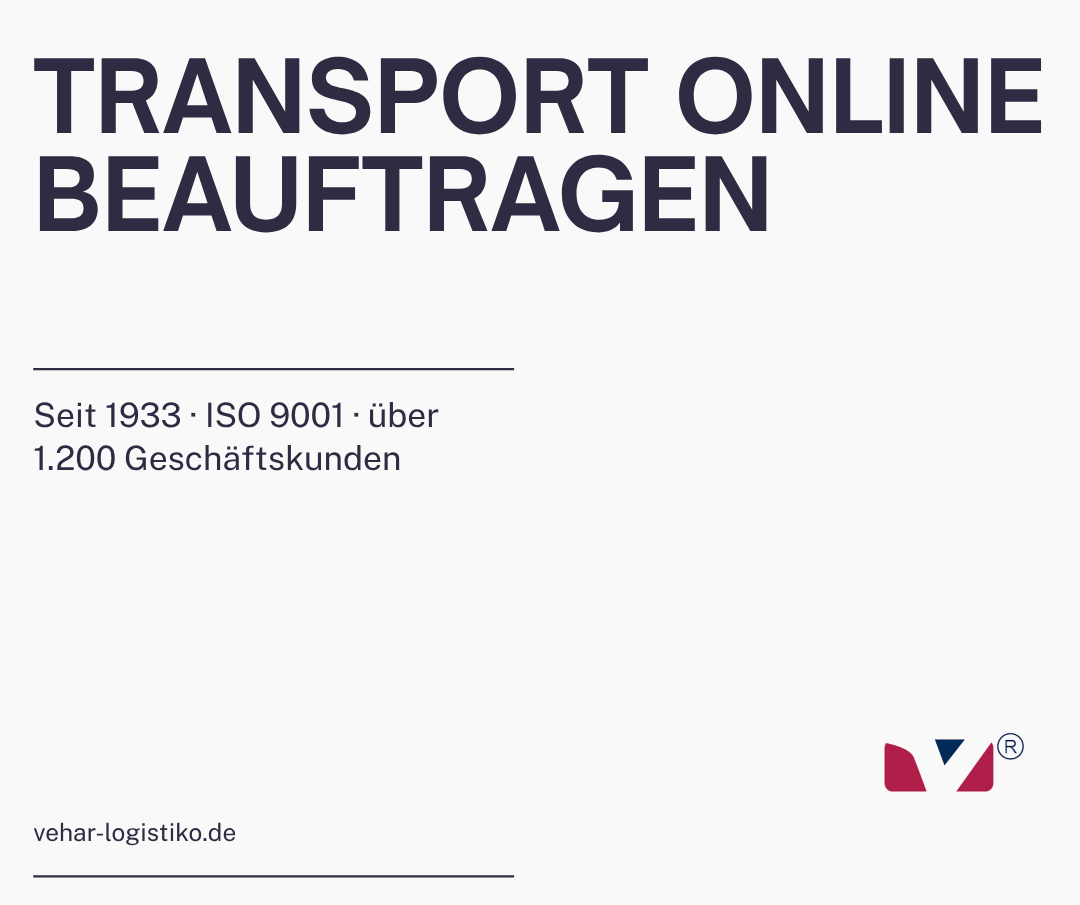 Transport online beauftragen - Vehar logistiko