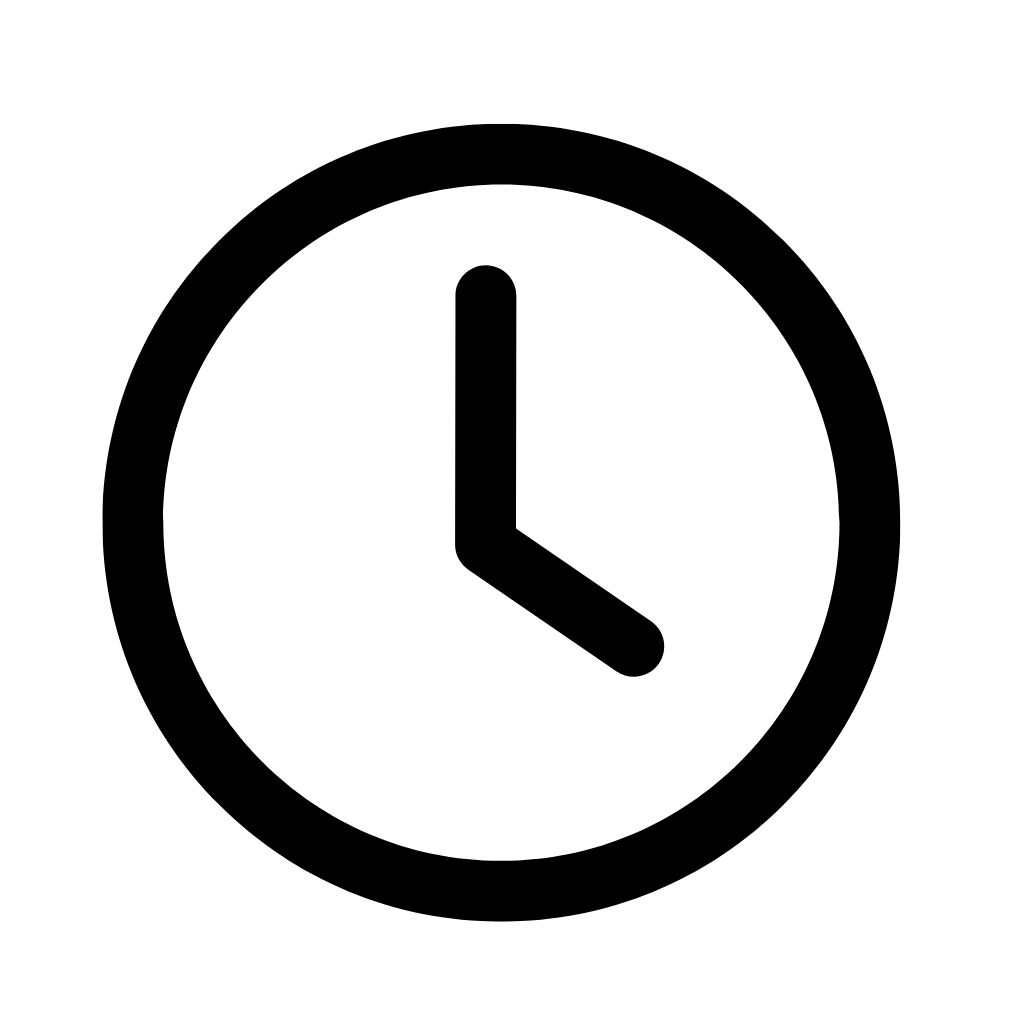 Icon Zeit – Transportdauer und Zustellzeit